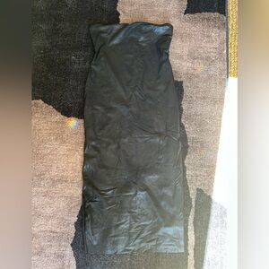 Gianni Bini Black “Leather” Dress with Zipper Detail